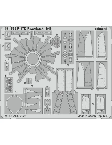 P-47D Razorback for Miniart, 1/48 - Eduard Accessories 491558