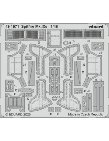 Spitfire Mk.Ixe for Airfix, 1/48 - Eduard Accessories 491571