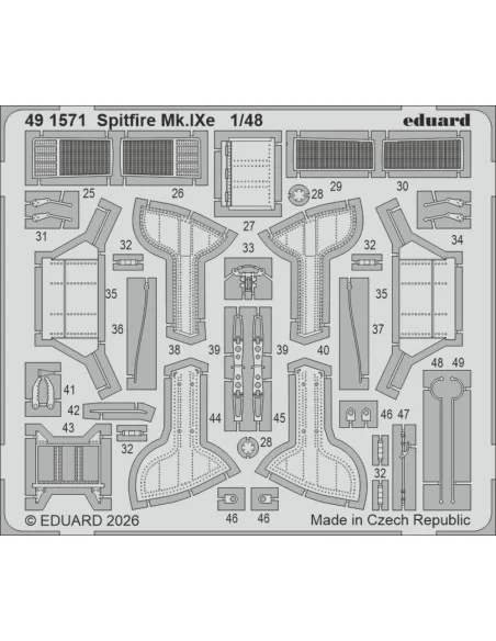 [NO_DESC] Spitfire Mk.Ixe for Airfix, 1/48 - Eduard Accessories 491571