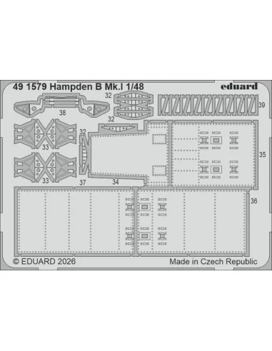 Hampden B Mk.I for ICM, 1/48 - Eduard Accessories 491579