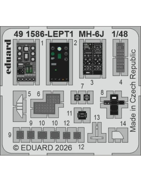 MH-6J for ICM, 1/48 - Eduard Accessories 491586