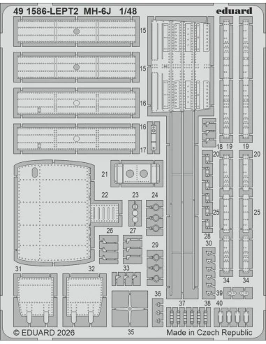 [NO_DESC] MH-6J for ICM, 1/48 - Eduard Accessories 491586