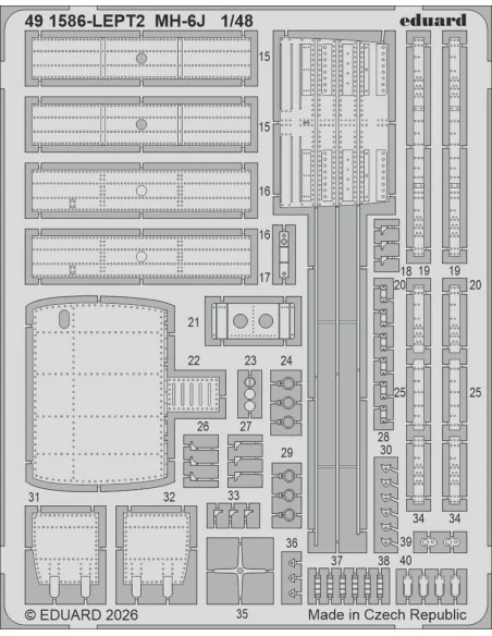 MH-6J for ICM, 1/48 - Eduard Accessories 491586