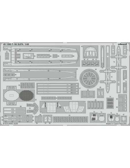 F-16I SUFA (Kinetic Gold edition kit) for Kinetic, 1/48 - Eduard Ac...