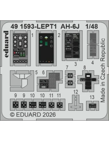 [NO_DESC] AH-6J for ICM, 1/48 - Eduard Accessories 491593