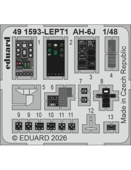 [NO_DESC] AH-6J for ICM, 1/48 - Eduard Accessories 491593