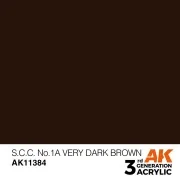 S.C.C. No.1A Very Dark Brown - AK Interactive AK11384 S.C.C. No.1A Very Dark Brown - AK Interactive AK11384