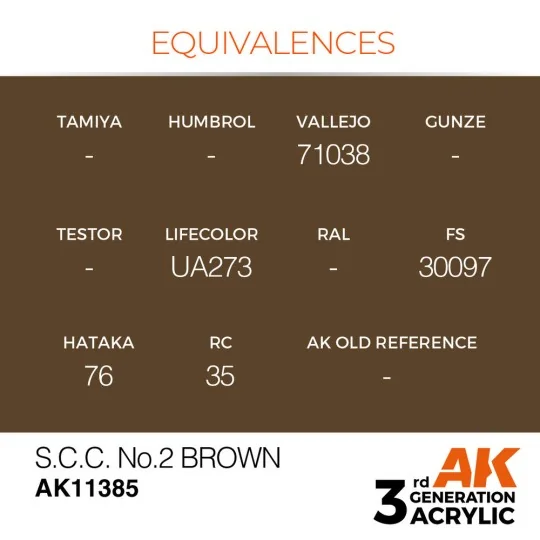 S.C.C. No.2 Brown - AK Interactive AK11385