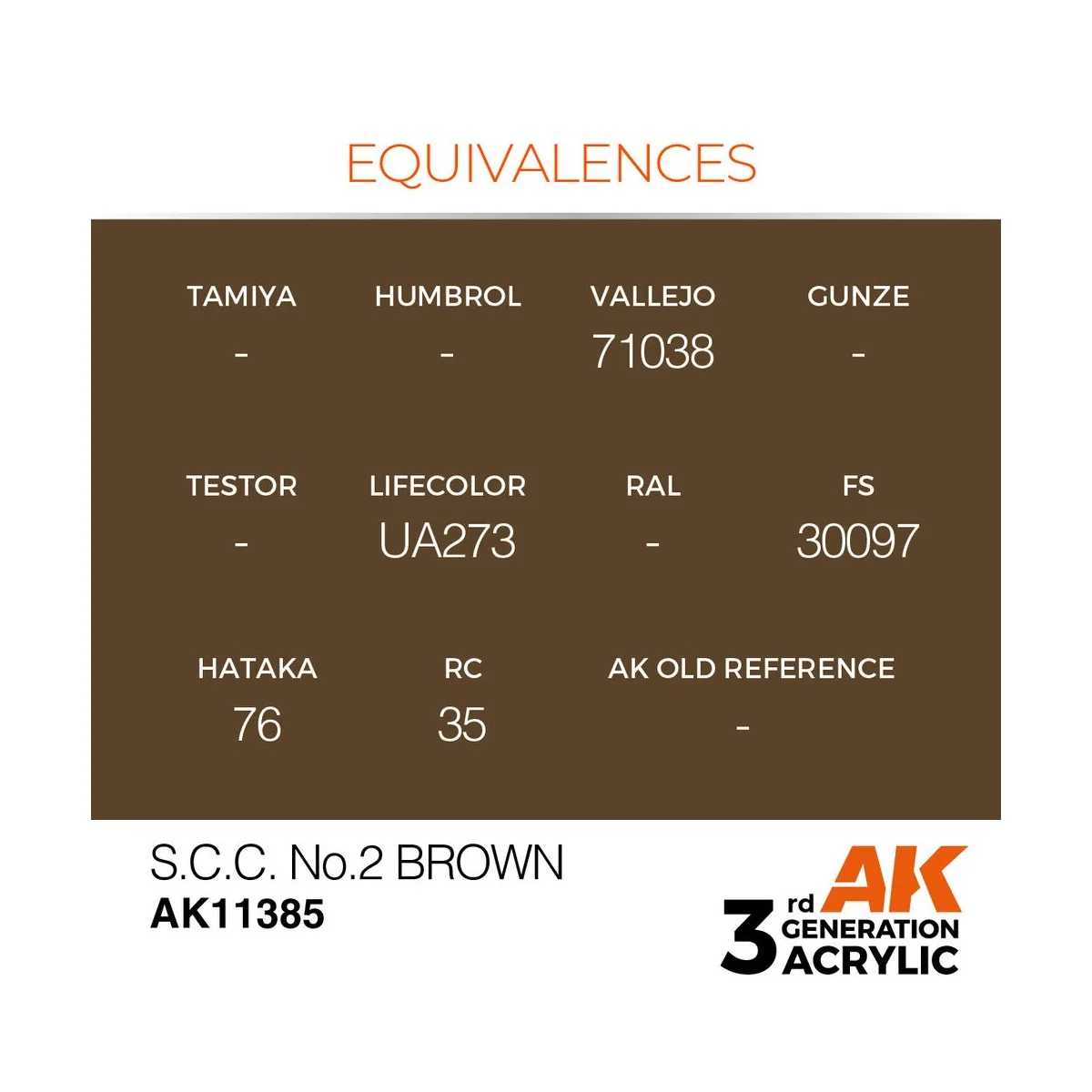S.C.C. No.2 Brown - AK Interactive AK11385