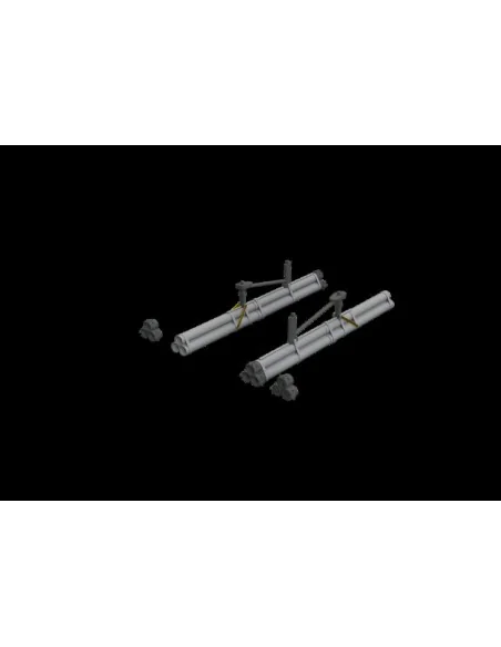 P-51B/C bazooka rocket launcher EDUARD, 1/48 - Eduard Accessories 6...