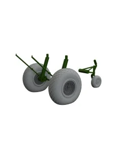 B-17F wheels diamond tread, 1/48 - Eduard Accessories 6481020