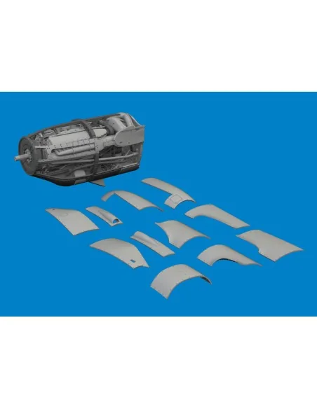 [NO_DESC] P-38F/G left engine PRINT, 1/48 - Eduard Accessories 6481036