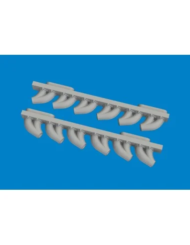 [NO_DESC] P-39 exhaust stacks rounded PRINT, 1/48 - Eduard Accessor...
