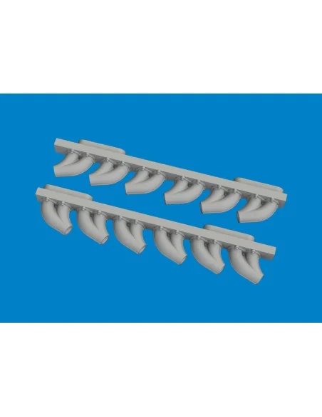 [NO_DESC] P-39 exhaust stacks rounded PRINT, 1/48 - Eduard Accessor...