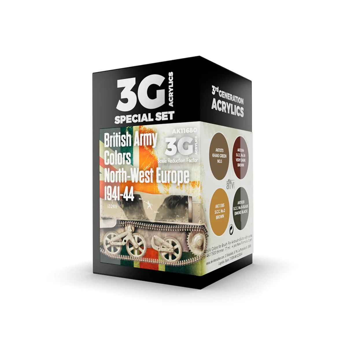 BRITISH ARMY COLORS EUROPE 1941-44 - AK Interactive AK11680