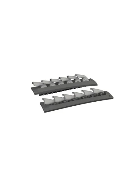 P-40 exhaust stacks fishtail PRINT EDUARD, 1/48 - Eduard Accessorie...