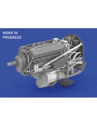 P-40E engine PRINT EDUARD, 1/48 - Eduard Accessories 6481069