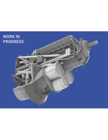P-40E engine PRINT EDUARD, 1/48 - Eduard Accessories 6481069