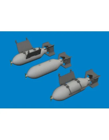 P-40 500lb M64 US bombs EDUARD, 1/48 - Eduard Accessories 6481079