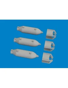 P-40 100lb M30 US bombs PRINT EDUARD, 1/48 - Eduard Accessories 648... 2