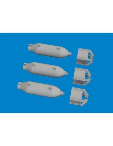P-40 100lb M30 US bombs PRINT EDUARD, 1/48 - Eduard Accessories 648...