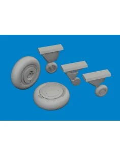 F4F-4 wheels early ACADEMY, 1/48 - Eduard Accessories 6481089