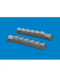 P-40 cold weather exhaust stacks fishtail PRINT EDUARD, 1/48 - Edua...