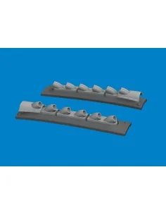 [NO_DESC] P-40 cold weather exhaust stacks rounded PRINT EDUARD, 1/...