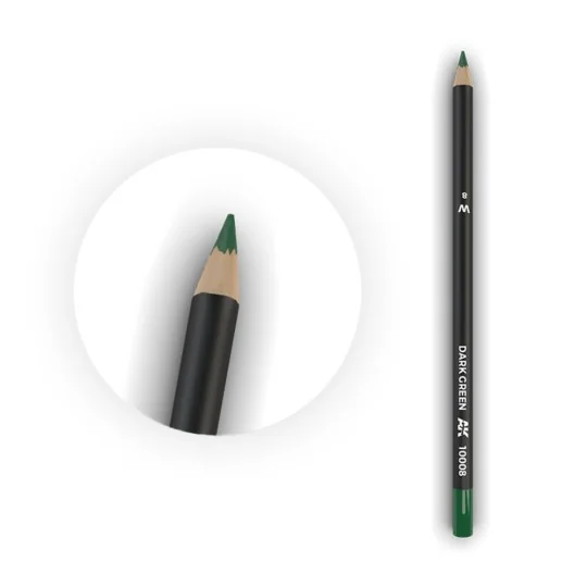 Watercolor Pencil Dark Green - AK Interactive AK10008 Watercolor Pencil Dark Green - AK Interactive AK10008