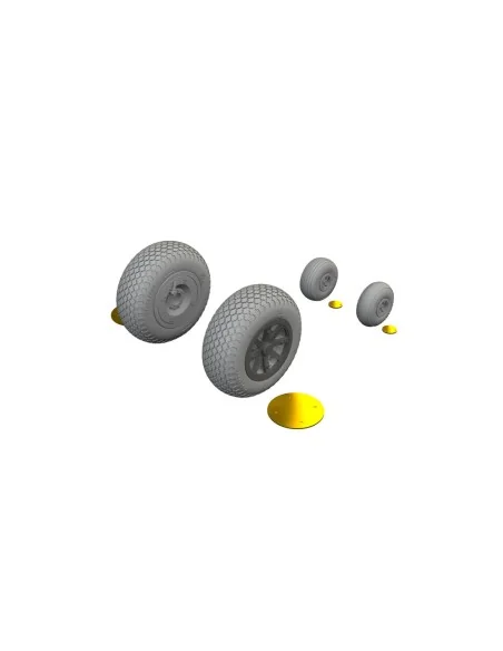P-40N wheels cross tread EDUARD, 1/48 - Eduard Accessories 6481135