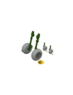 P-40N wheels block tread EDUARD, 1/48 - Eduard Accessories 6481136