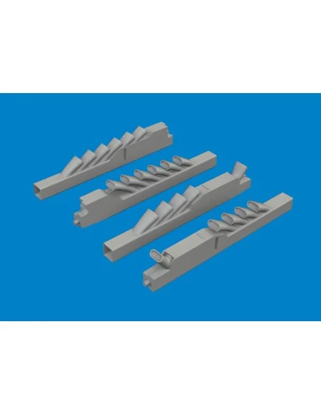 Ju 88A exhaust stacks PRINT 1/48 for Eduard / ICM, 1/48 - Eduard Ac...