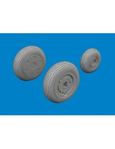 MiG-21F wheels for Eduard, 1/48 - Eduard Accessories 6481151