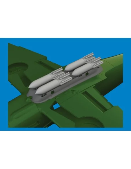 [NO_DESC] S-199 4xETC 50 rack w/ bombs PRINT for Eduard, 1/48 - Edu...