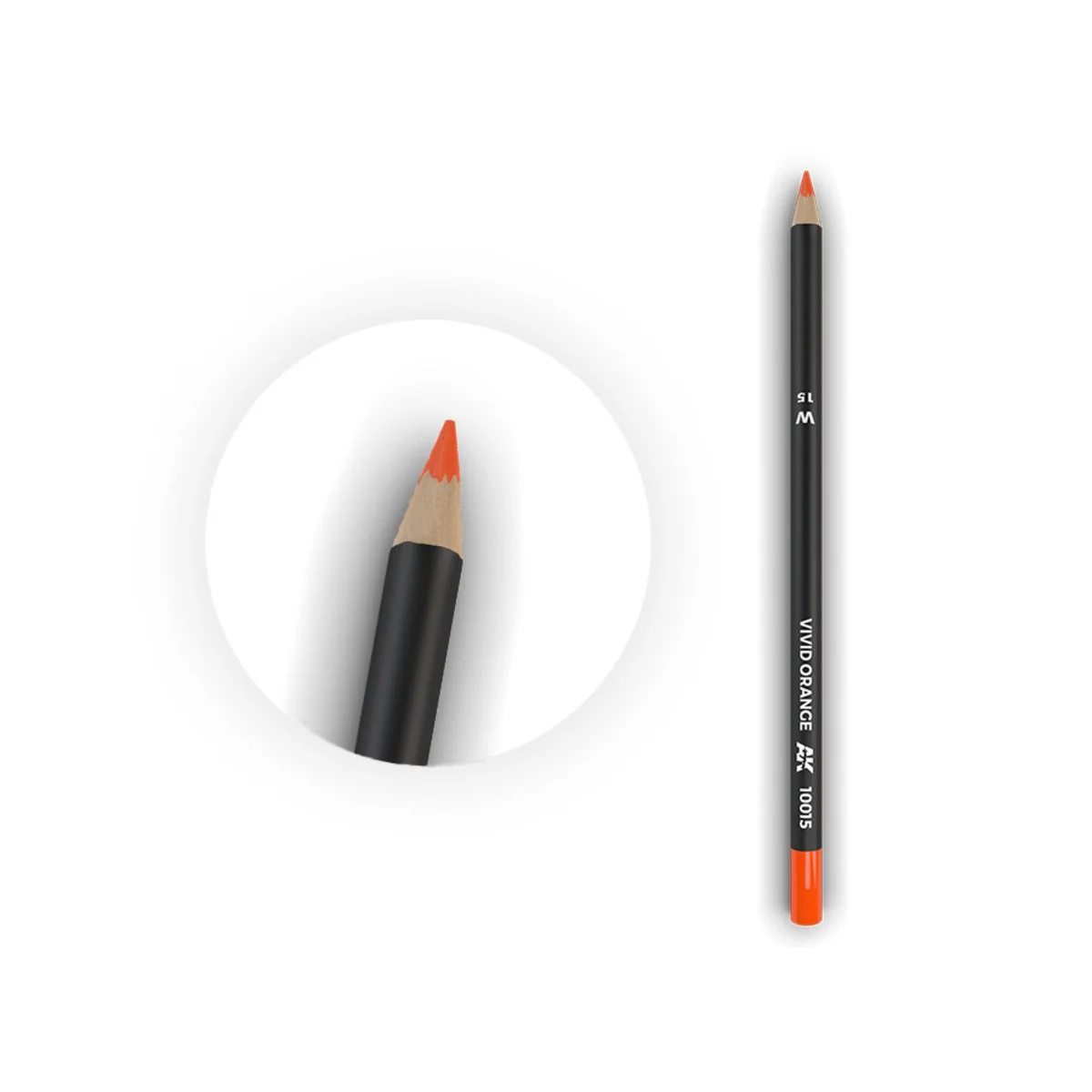 Watercolor Pencil Vivid Orange - AK Interactive AK10015 Watercolor Pencil Vivid Orange - AK Interactive AK10015