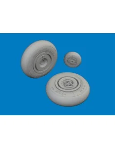 [NO_DESC] Hs 129B wheels for Takom, 1/48 - Eduard Accessories 6481159 2