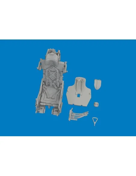 MiG-21F ejection seat w/ integral seat belts PRINT for Eduard, 1/48...