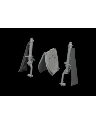 P-51D undercarriage legs PRINT for Eduard, 1/48 - Eduard Accessorie...