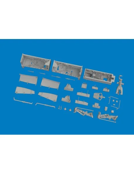Jaguar wheel bays & undercarriage legs PRINT for Airfix, 1/48 - Edu...