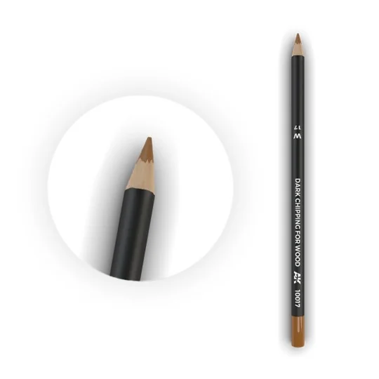 Watercolor Pencil Dark Chipping for wood - AK Interactive AK10017