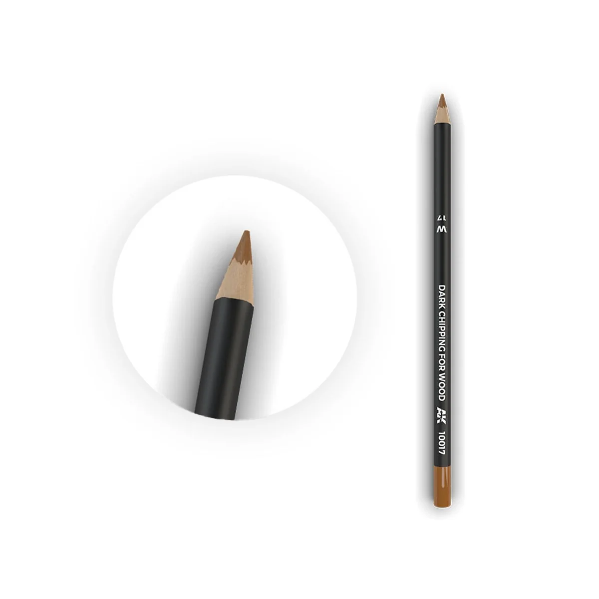 Watercolor Pencil Dark Chipping for wood - AK Interactive AK10017 Watercolor Pencil Dark Chipping for wood - AK Interactive AK10017