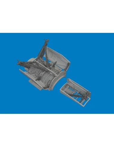 F-16C wheel bays & legs standard PRINT for Tamiya, 1/48 - Eduard Ac...