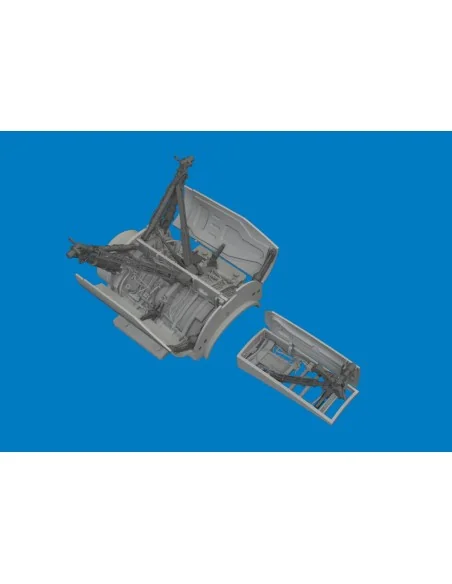 F-16C wheel bays & legs standard PRINT for Tamiya, 1/48 - Eduard Ac...