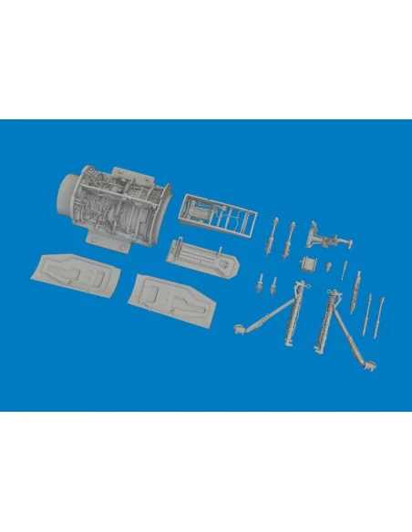 F-16C wheel bays & legs standard PRINT for Tamiya, 1/48 - Eduard Ac...
