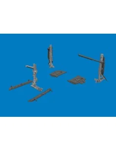 MiG-21F undercarriage legs PRINT for Eduard, 1/48 - Eduard Accessor...