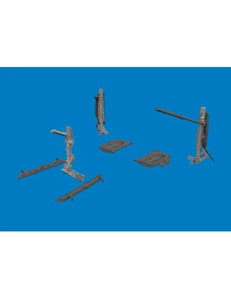 MiG-21F undercarriage legs PRINT for Eduard, 1/48 - Eduard Accessor...