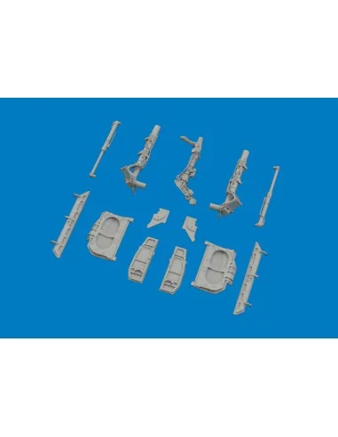 MiG-21F undercarriage legs PRINT for Eduard, 1/48 - Eduard Accessor...