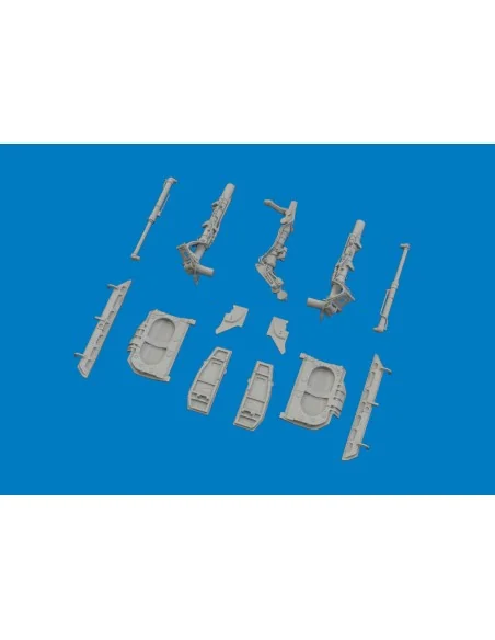 MiG-21F undercarriage legs PRINT for Eduard, 1/48 - Eduard Accessor...