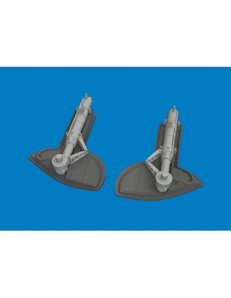 Spitfire Mk.IX/XVI undercarriage legs PRINT for Eduard, 1/48 - Edua...