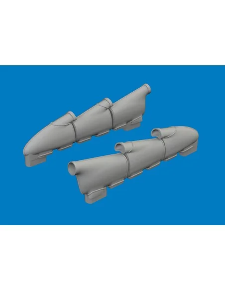 Hurricane Mk.I exhaust rounded PRINT for Arma Hobby, 1/48 - Eduard ...